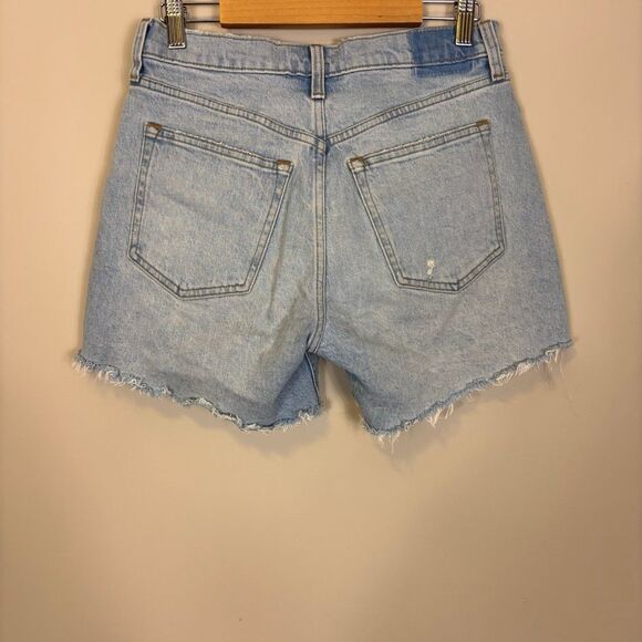Abercrombie & Fitch The 90’s Baggy Low Rise Jean Shorts Size 26 - Picture 2 of 7